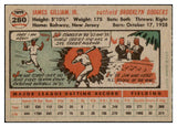 1956 Topps Baseball #280 Jim Gilliam Dodgers EX 429235