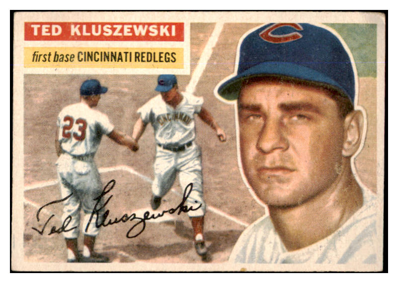 1956 Topps Baseball #025 Ted Kluszewski Reds EX White 429247