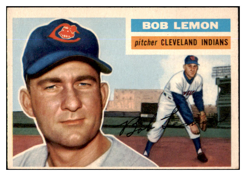 1956 Topps Baseball #255 Bob Lemon Indians EX 429259