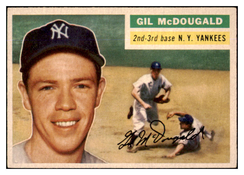 1956 Topps Baseball #225 Gil McDougald Yankees EX 429265