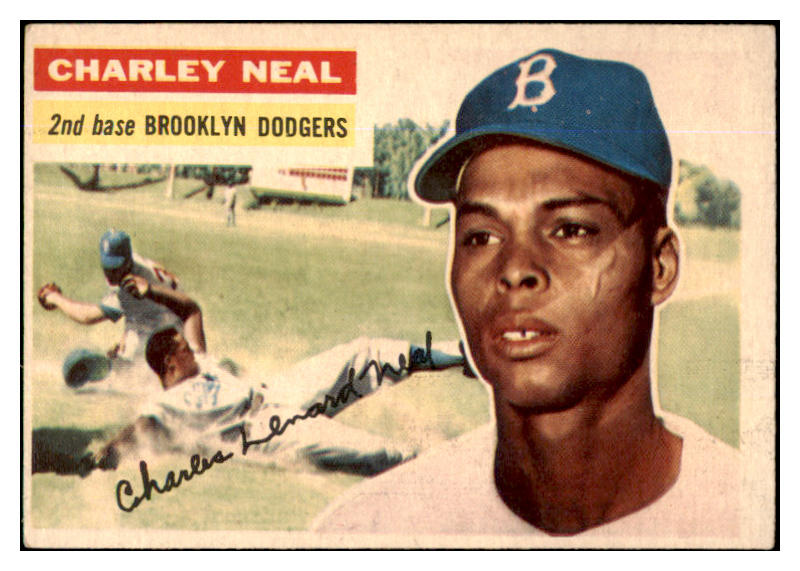 1956 Topps Baseball #299 Charley Neal Dodgers EX 429270