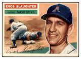 1956 Topps Baseball #109 Enos Slaughter A's EX Gray 429289