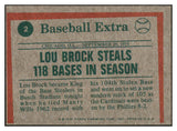 1975 Topps Baseball #002 Lou Brock HL Cardinals EX-MT 429381