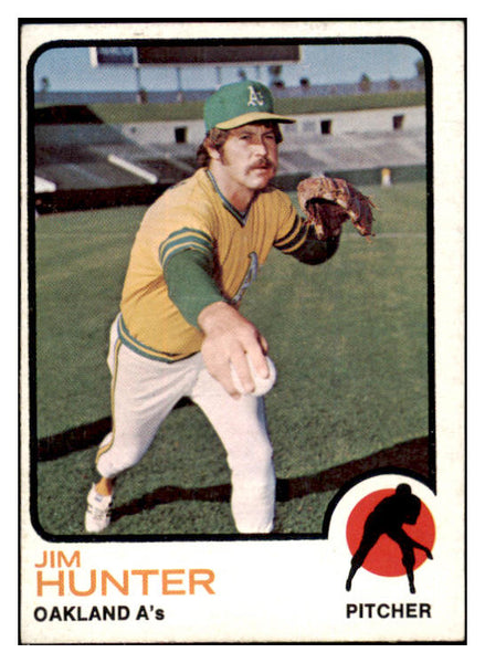 1973 Topps Baseball #235 Catfish Hunter A's EX-MT 429423
