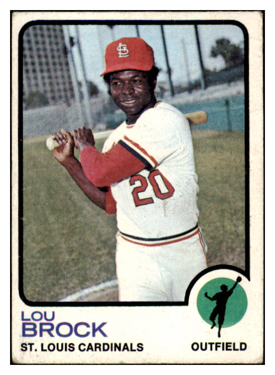 1973 Topps Baseball #320 Lou Brock Cardinals VG-EX 429433