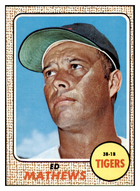 1968 Topps Baseball #058 Eddie Mathews Tigers EX-MT 429438