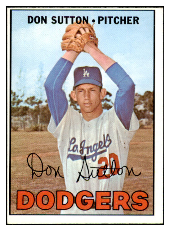 1967 Topps Baseball #445 Don Sutton Dodgers NR-MT oc 429468