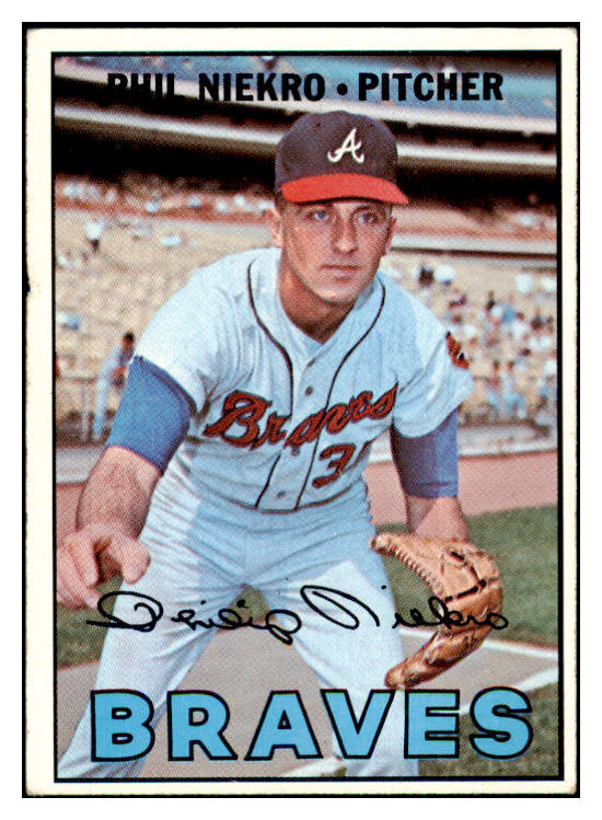 1967 Topps Baseball #456 Phil Niekro Braves EX+/EX-MT 429483