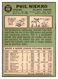 1967 Topps Baseball #456 Phil Niekro Braves EX+/EX-MT 429483