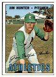 1967 Topps Baseball #369 Catfish Hunter A's EX+/EX-MT 429498