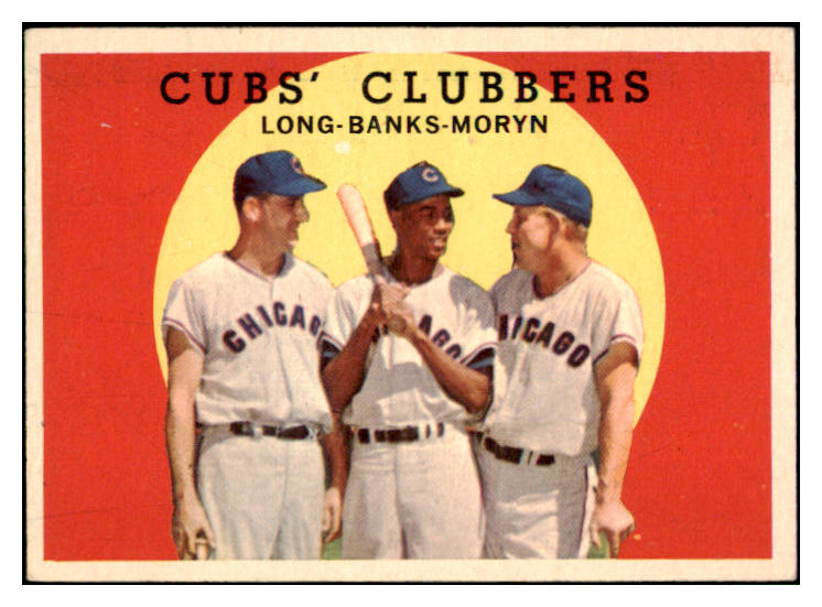 1959 Topps Baseball #147 Ernie Banks Dale Long VG-EX 429509