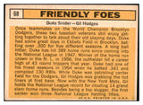 1963 Topps Baseball #068 Duke Snider Gil Hodges EX 429520