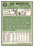1967 Topps Baseball #337 Joe Morgan Astros EX+/EX-MT 429523