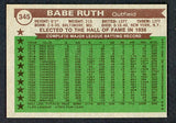 1976 Topps Baseball #345 Babe Ruth ATG Yankees NR-MT 429529