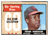 1968 Topps Baseball #373 Frank Robinson A.S. Orioles EX mc 429539