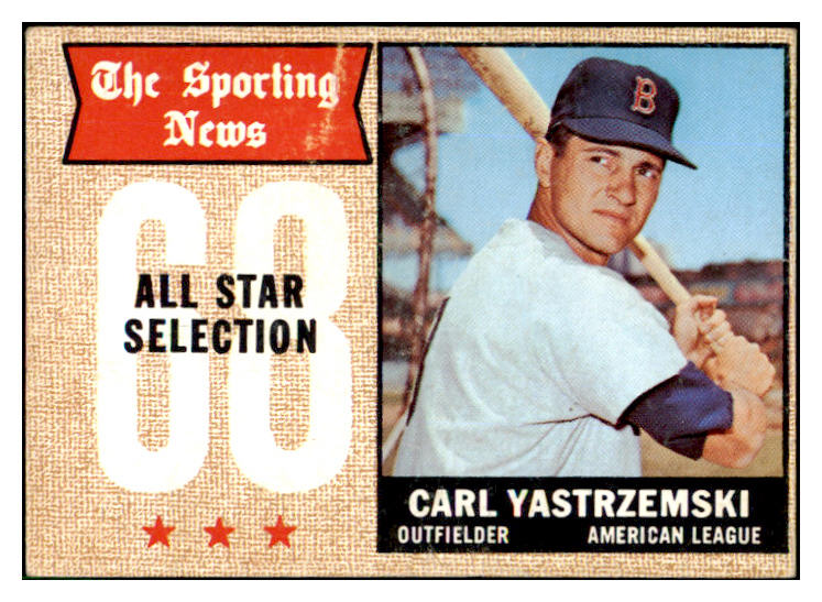 1968 Topps Baseball #369 Carl Yastrzemski A.S. Red Sox EX+ 429544