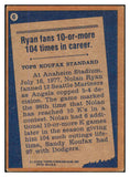 1978 Topps Baseball #006 Nolan Ryan RB Angels EX 429628