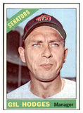 1966 Topps Baseball #386 Gil Hodges Senators EX-MT 429672