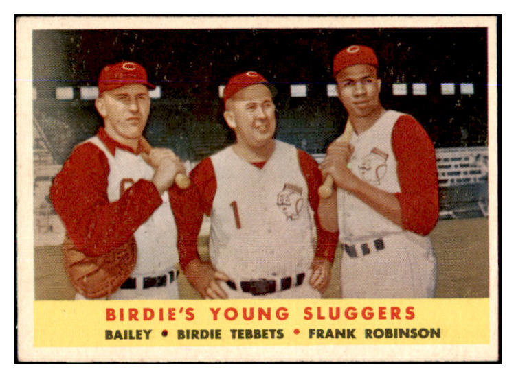 1958 Topps Baseball #386 Frank Robinson Ed Bailey EX-MT 429683