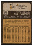 1973 Topps Baseball #245 Carl Yastrzemski Red Sox EX+/EX-MT 429695