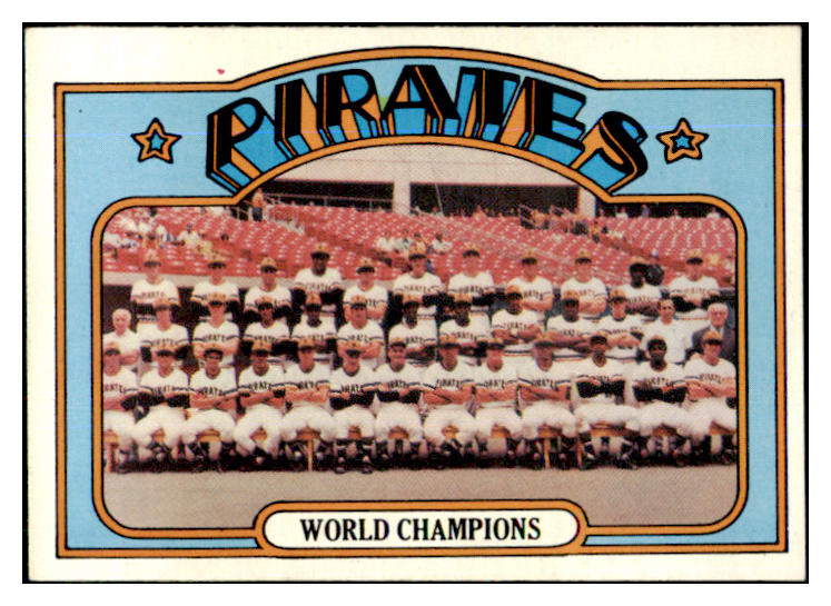 1972 Topps Baseball #001 Pittsburgh Pirates Team EX-MT 429737