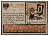 1962 Topps Baseball #547 Don Ferrarese Cardinals NR-MT 429750