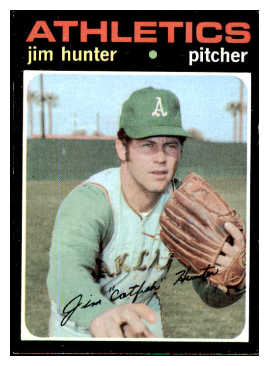 1971 Topps Baseball #045 Catfish Hunter A's NR-MT 429759