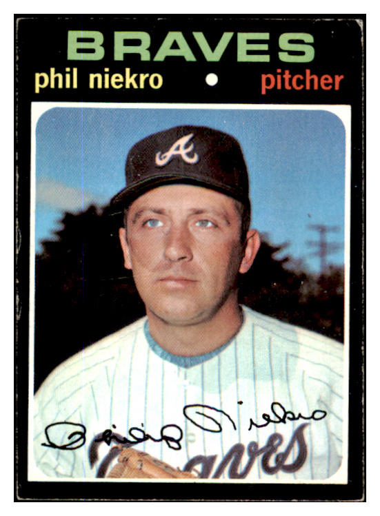 1971 Topps Baseball #030 Phil Niekro Braves VG-EX 429815