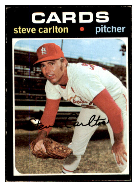 1971 Topps Baseball #055 Steve Carlton Cardinals EX 429816