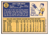 1970 Topps Baseball #330 Lou Brock Cardinals EX+ 429838