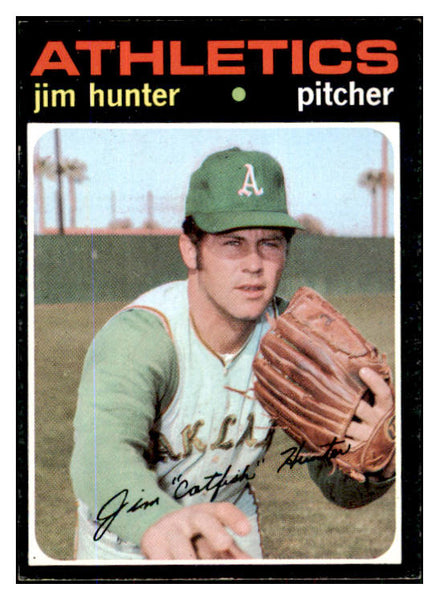 1971 Topps Baseball #045 Catfish Hunter A's EX-MT/NR-MT 429839