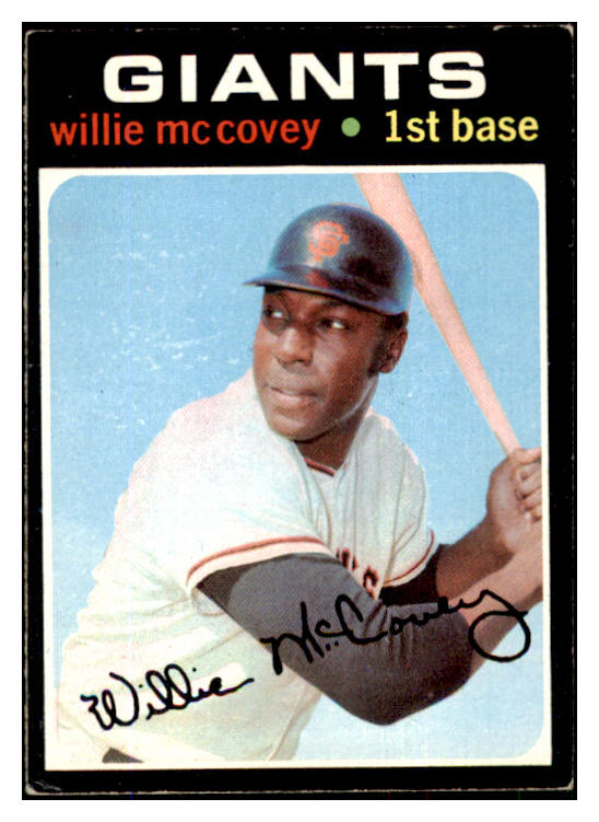 1971 Topps Baseball #050 Willie McCovey Giants VG-EX 429883
