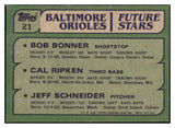 1982 Topps Baseball #021 Cal Ripken Orioles EX-MT 429893