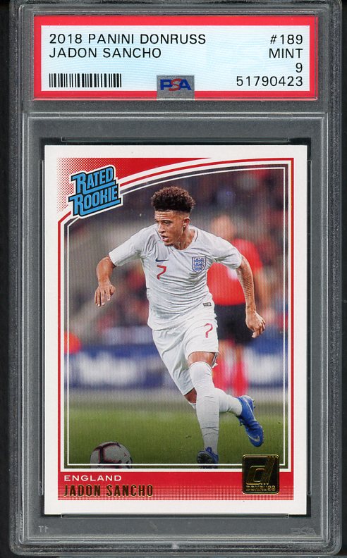 2018 Panini Donruss #189 Jadon Sancho England PSA 9 MINT 430066