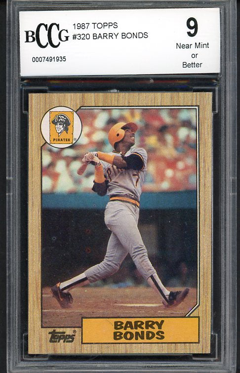 1987 Topps #320 Barry Bonds Pirates BCCG 9 430078