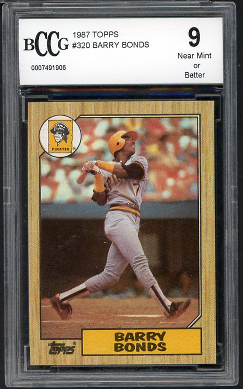 1987 Topps #320 Barry Bonds Pirates BCCG 9 430079
