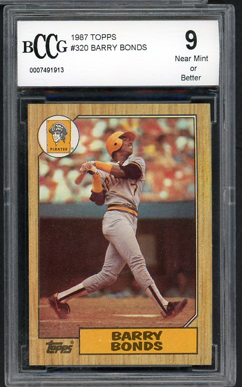1987 Topps #320 Barry Bonds Pirates BCCG 9 430080