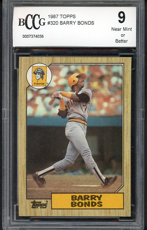 1987 Topps #320 Barry Bonds Pirates BCCG 9 430081