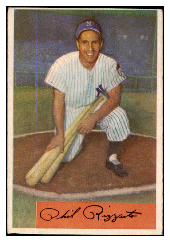 1954 Bowman Baseball #001 Phil Rizzuto Yankees GD-VG trimmed 430134