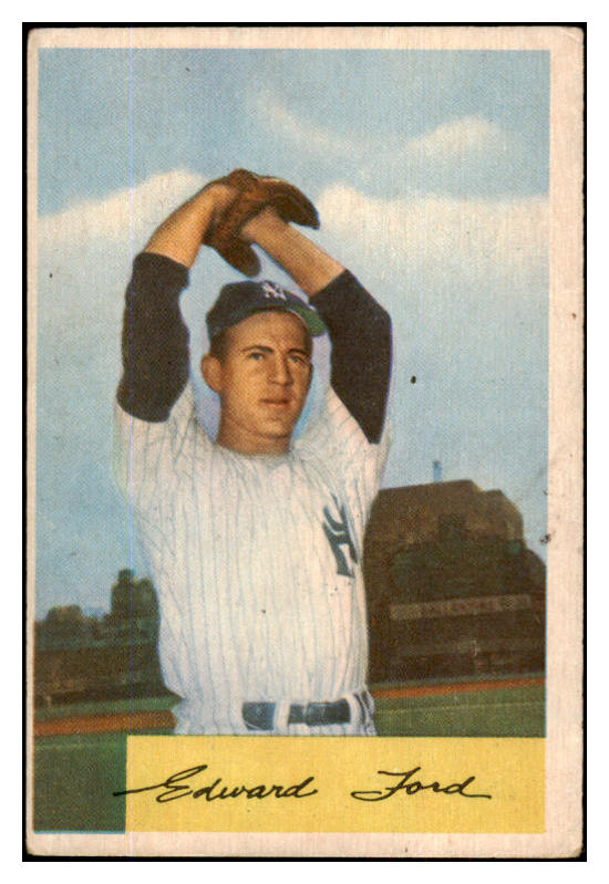 1954 Bowman Baseball #177 Whitey Ford Yankees VG 430139
