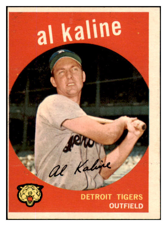 1959 Topps Baseball #360 Al Kaline Tigers EX-MT oc 430159