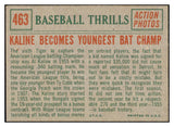 1959 Topps Baseball #463 Al Kaline IA Tigers NR-MT oc 430161