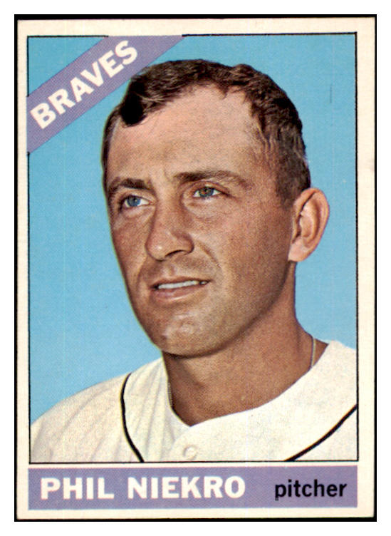 1966 Topps Baseball #028 Phil Niekro Braves EX-MT 430224