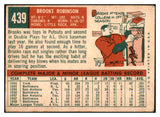 1959 Topps Baseball #439 Brooks Robinson Orioles VG 430247