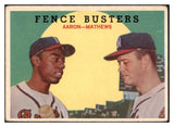 1959 Topps Baseball #212 Hank Aaron Eddie Mathews VG-EX 430262