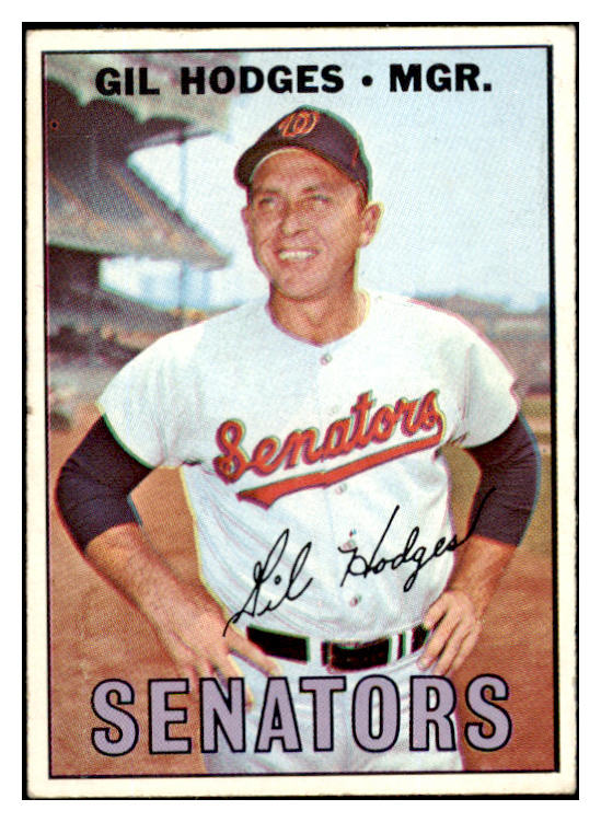 1967 Topps Baseball #228 Gil Hodges Senators EX 430272
