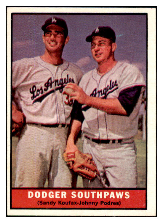 1961 Topps Baseball #207 Sandy Koufax Johnny Podres EX-MT/NR-MT 430307