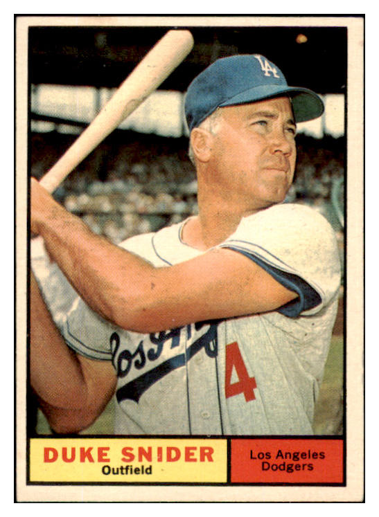 1961 Topps Baseball #443 Duke Snider Dodgers EX-MT 430325