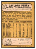 1968 Topps Baseball #085 Gaylord Perry Giants NR-MT mc 430354