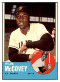 1963 Topps Baseball #490 Willie McCovey Giants EX mc 430384